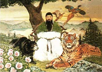 El tigre y la osa de la leyenda de dangun