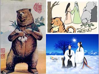 La osa que se convirtió en mujer, madre de Dangun.