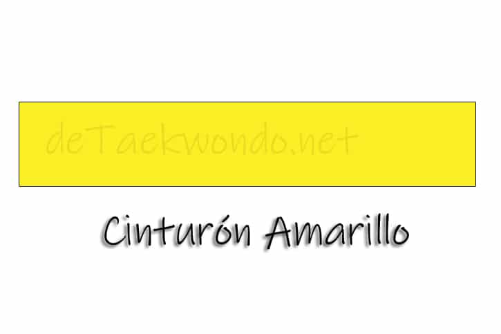 Cinturón Amarillo taekwondo ITF