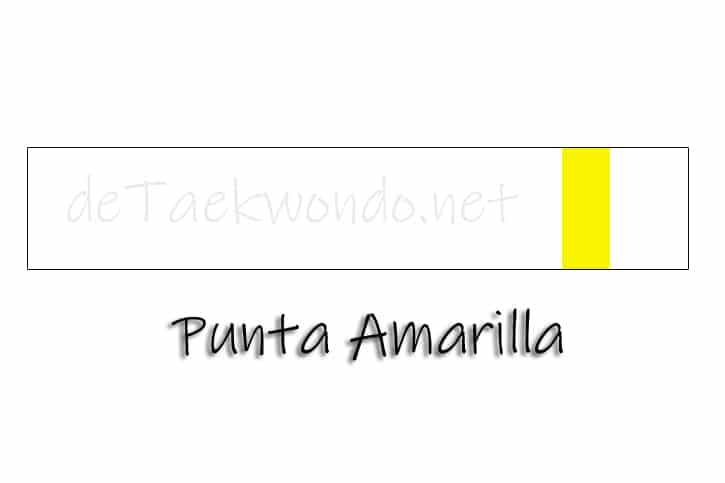 Cinturón Punta amarilla taekwondo ITF