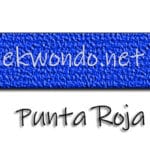 Cinturón punta roja taekwondo ITF